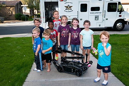 A group of kids at a GAIN event