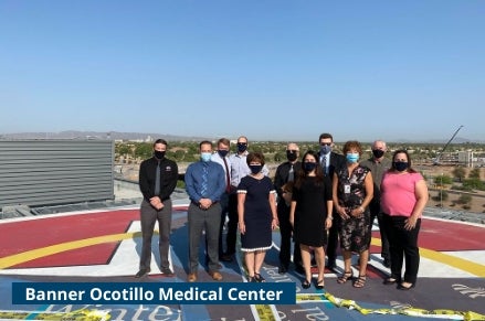 City staff touring the new Banner Ocotillo Medical Center