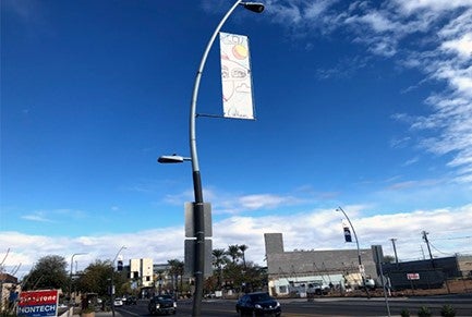Creative Expression Banners Along Arizona Avenue Creative Expression Banners Along Arizona Avenue