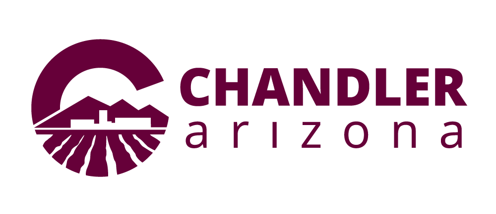 City of Chandler Burgundy Primary Logo