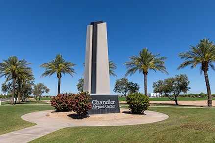 Chandler Airport Center Sign Chandler Airport Center Sign