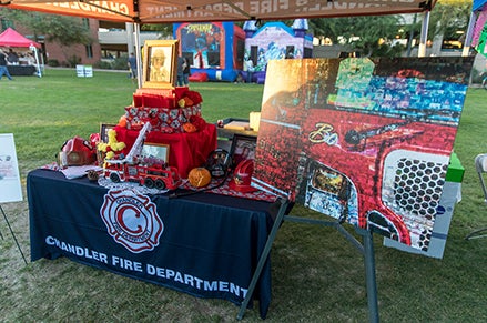 Chandler Fire altar at the 2018 Dia de Los Muertos Event Chandler Fire altar at the 2018 Dia de Los Muertos Event