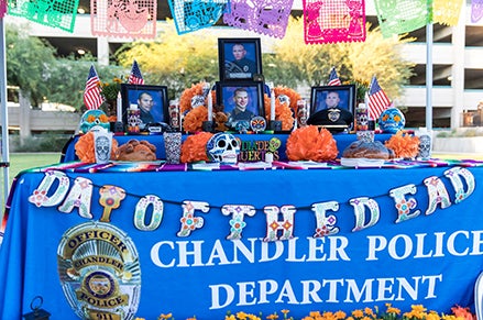 Chandler Police altar at the 2018 Dia de Los Muertos Event