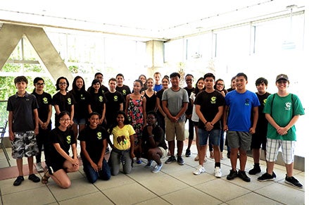 Group photo of a Leaders In Training (L.I.T.) Program class