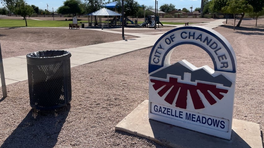 Gazelle Meadows Park Sign