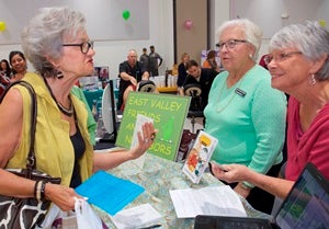 Senior Expo Vendor Booth Friends