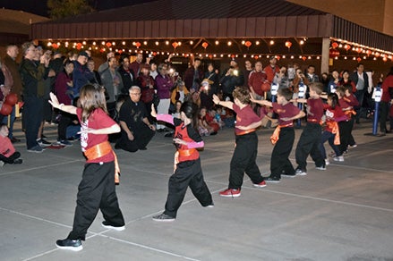 Kung Fu at the Tarwater Elementary Chinese New Year Celebration