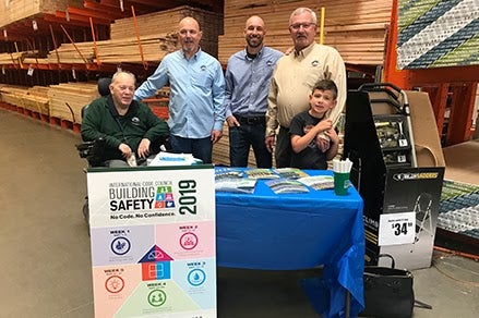 Last Years Building Safety Division at Home Depot Outreach Event