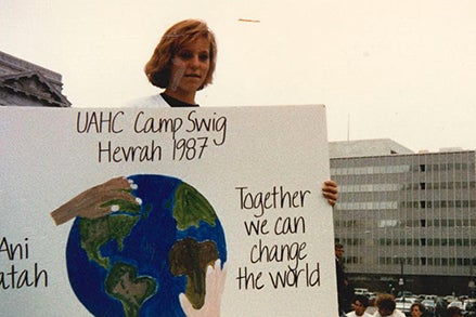 Riann Balch at Camp Swig in 1987.
