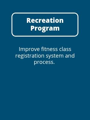 Recreation Programs: Improve Fitness Classes