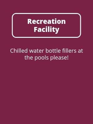 Recreation Facility Chilled Water Bottles