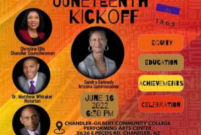 Chandler Freedom Week Juneteenth Kickoff image-names and photos of guest speakers