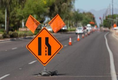 road construction sign