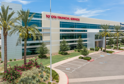 Exterior of Toyota Financial building located at 1650 S. Price Road