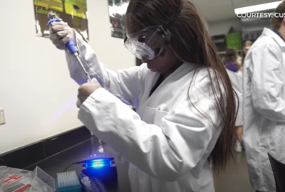 CTE student working in a lab