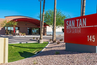 Exterior of the San Tan Tech Center, new office and lab location of Brewer Science