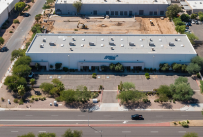 Aerial view of 400 N 56th Street, Chandler
