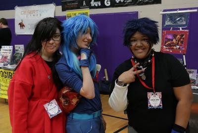 Teens in costume at LibCon event at Chandler Public Library