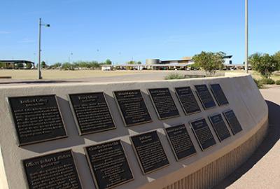 Photo of Celebration Plaza monument at Tumbleweed Park in Chandler, AZ