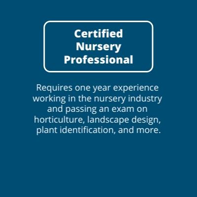 Certified Nursery Professional Description