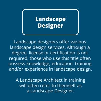 Landscape Designer Description