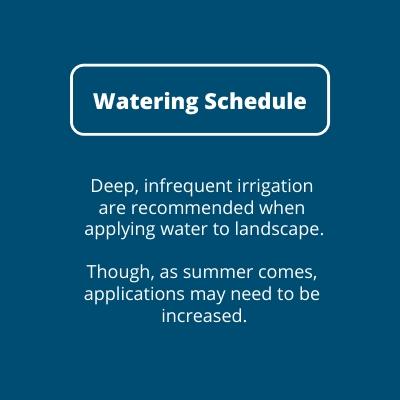 Water Schedule Description