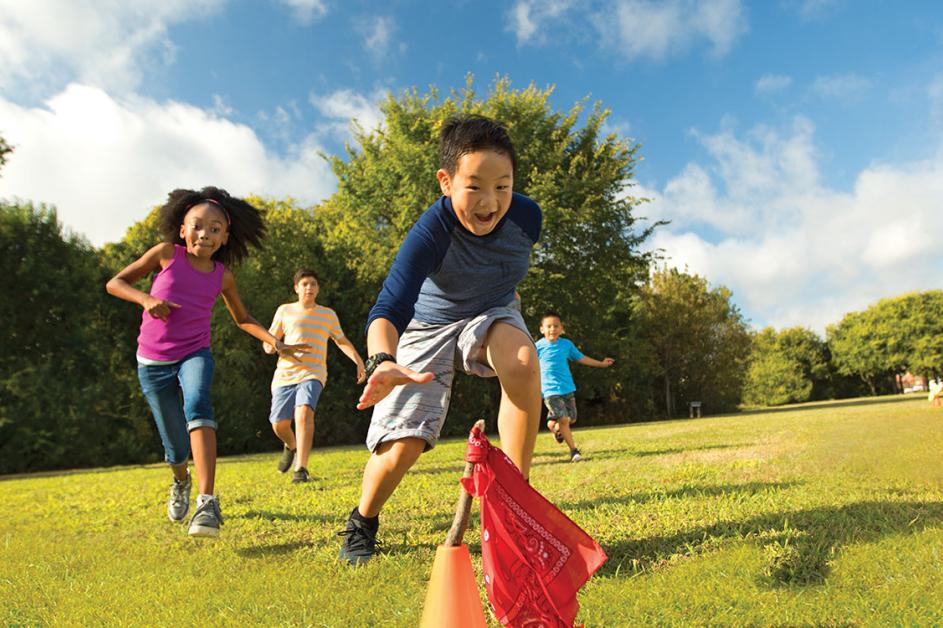 Children Playing Capture the Flag