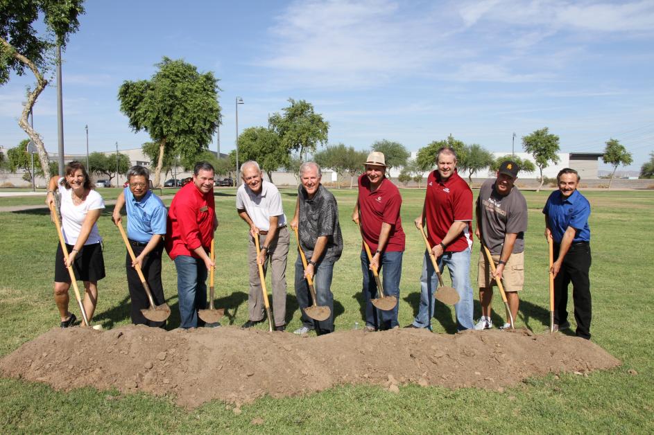 Ground breaking at Chuparosa Park