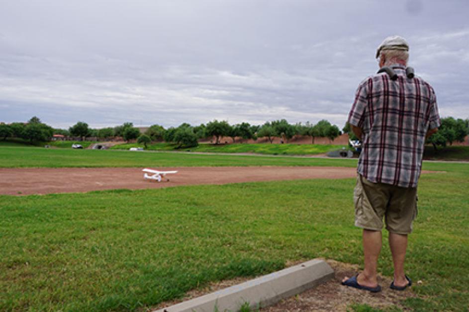 RC plane pilot at Thude Park