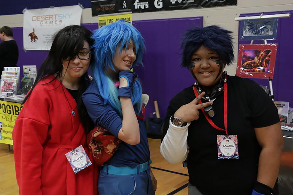 Teens dress up and participate in LibCon