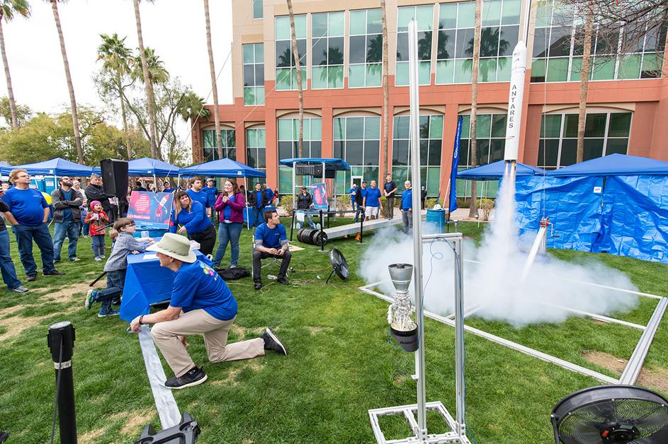 Northrop Grumman display a the 2019 Chandler Science Spectacular