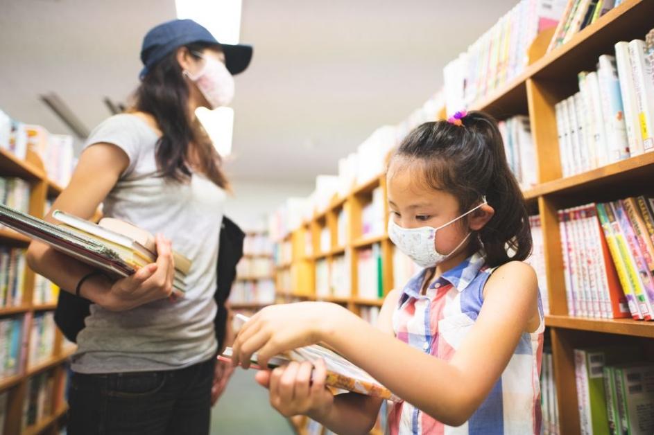 Gathering Books at the Library