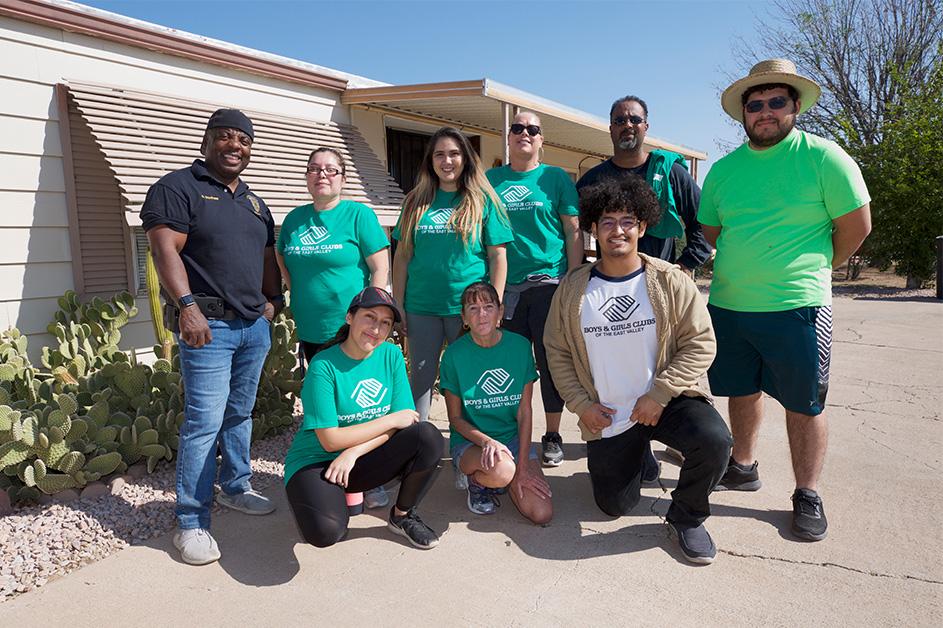 Boys and Girls Club Volunteers at the  2019 For Our City Day Chandler