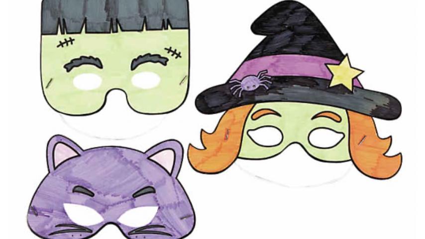 spooktacular coloring masks