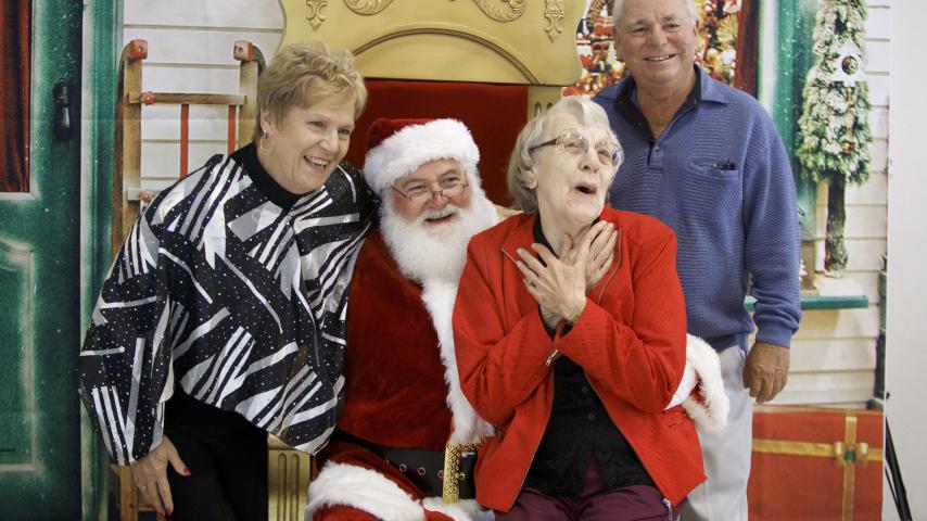 seniors and santa