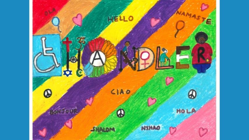 Aaradhya C. 2nd Place: K - 3rd Grade Colors of Chandler: Celebrating Inclusion and Diversity