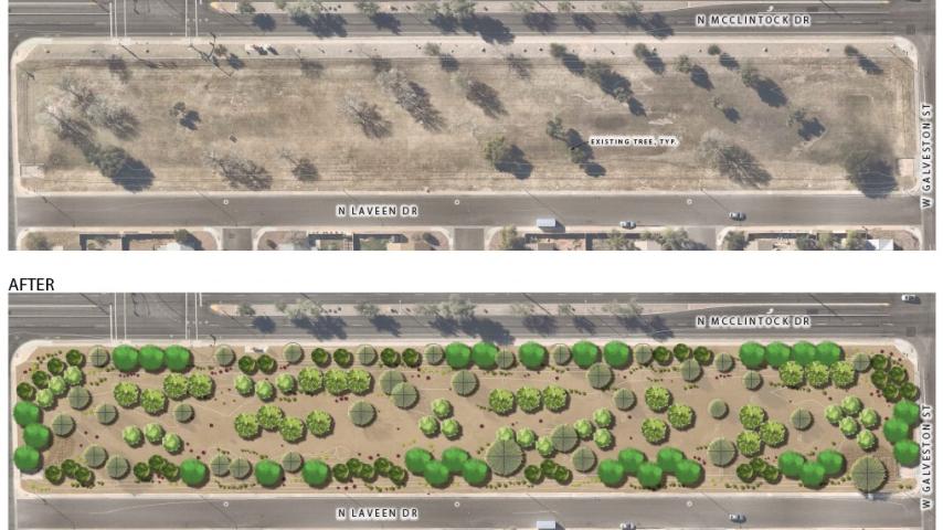 Site #418A: McClintock Drive and Galveston Street