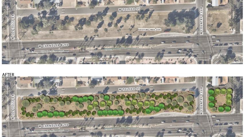 Site #418B: Chandler Boulevard and Country Club Way
