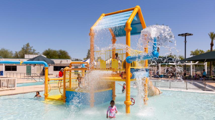 water playground at Nozomi pool