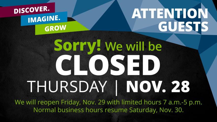 TRC Holiday Hours November 2025