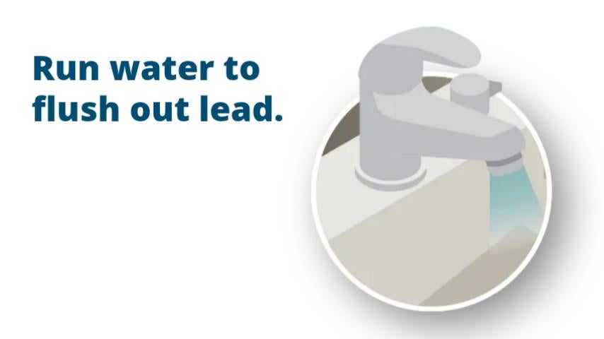 Run water to flush out lead
