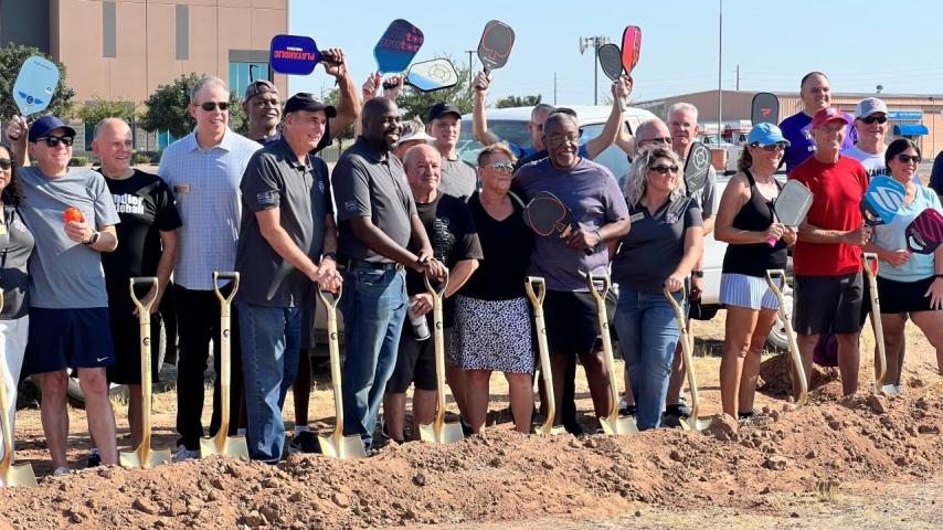 Pickleball groundbreaking