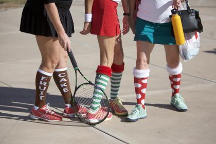 tennis holiday socks