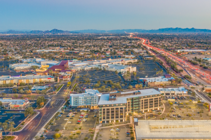 Aerial view of Chandler Fashion Centersh