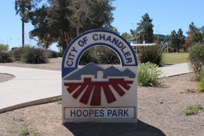Hoopes Park sign