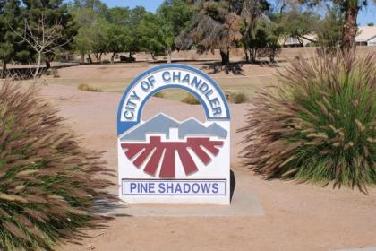 Pine Shadows Park Sign