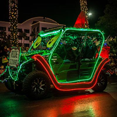 Parade of Lights Green Car