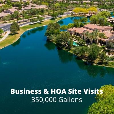 Business and HOA Site Visits – 350,000 Gallons
