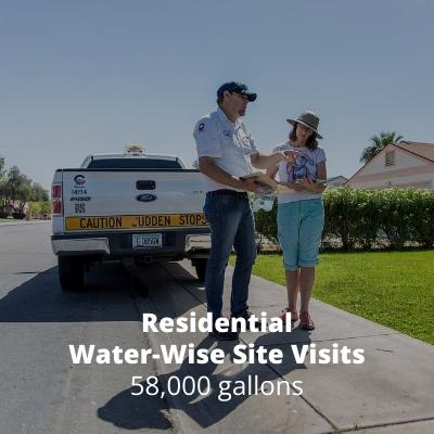 Residential Water-Wise Site Visits – 58,000 Gallons