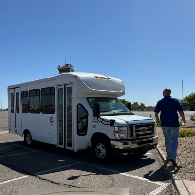 chandler airport tour bus